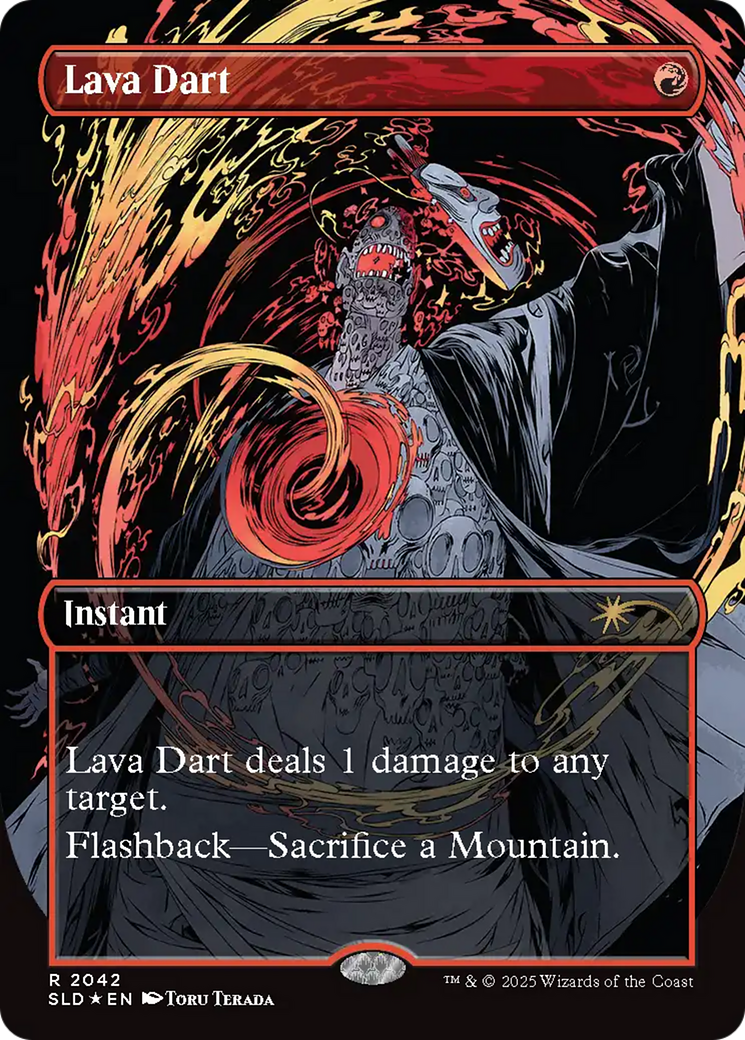 Lava Dart (SLD-2042) [Secret Lair Drop] (Borderless) Foil