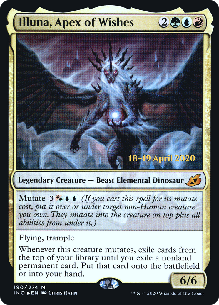 Illuna, Apex of Wishes (PRE-190S) [Ikoria: Lair of Behemoths Promos] Foil