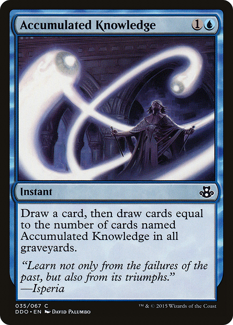 Accumulated Knowledge (DDO-035) [Duel Decks: Elspeth vs. Kiora]