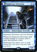 Suspicious Stowaway // Seafaring Werewolf (PRE-80S) [Innistrad: Midnight Hunt Promos]: (Double Faced Transform) Foil