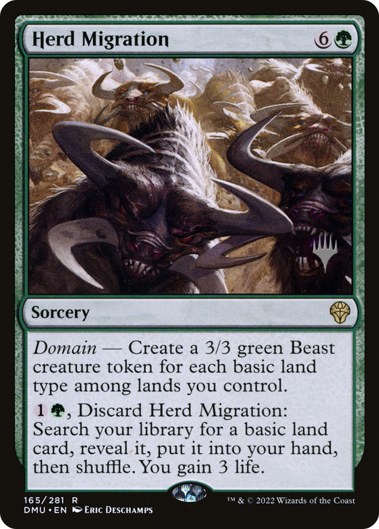 Herd Migration (PPDMU-165P) [Dominaria United Promos] Foil
