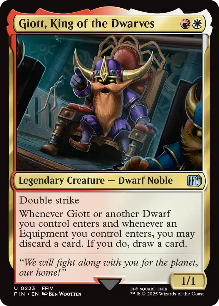 Giott, King of the Dwarves (FIN-223) [FINAL FANTASY] Foil
