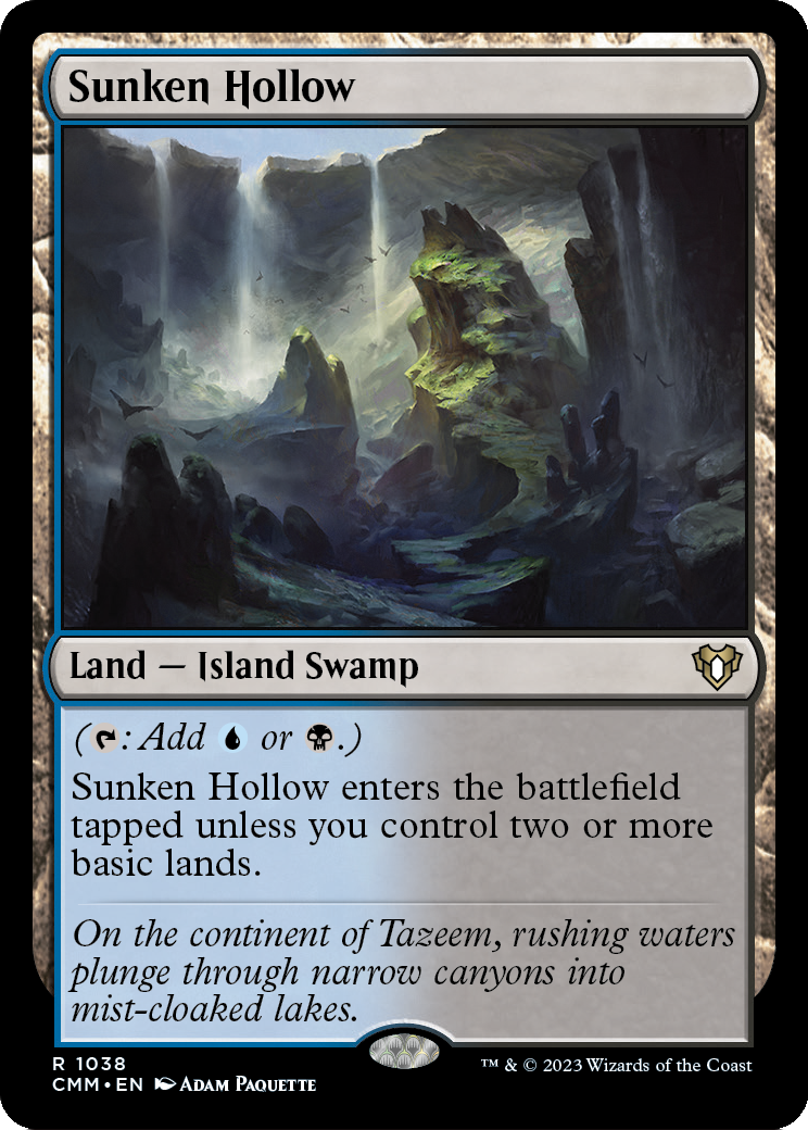 Sunken Hollow (CMM-1038) [Commander Masters]