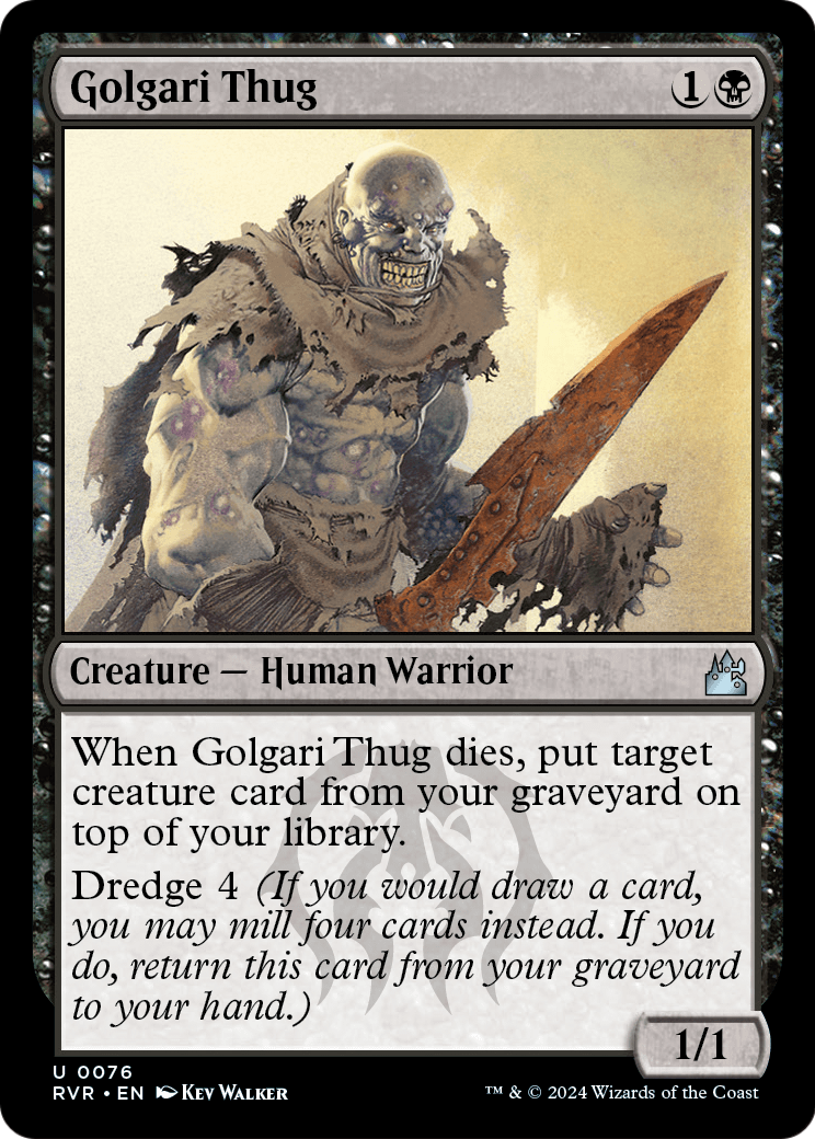 Golgari Thug (RVR-076) [Ravnica Remastered] Foil