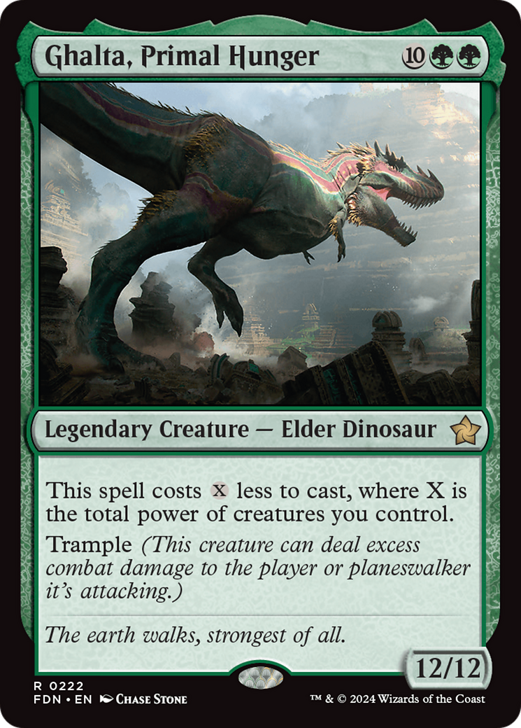 Ghalta, Primal Hunger (FDN-222) [Foundations] Foil