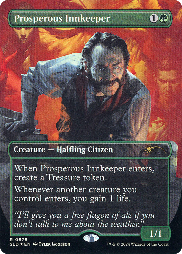 Prosperous Innkeeper (SLD-878) [Secret Lair Drop] (Borderless) Foil