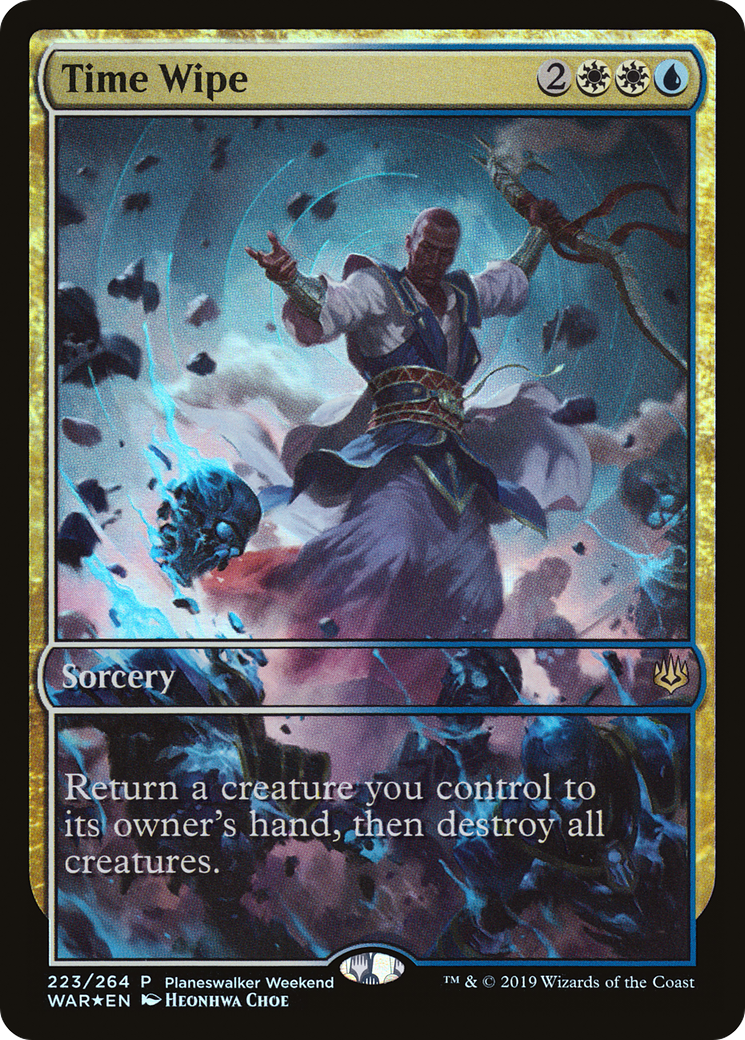 Time Wipe (PEP-223) [War of the Spark Promos] Foil