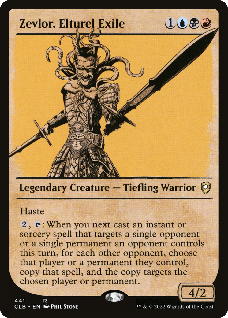 Zevlor, Elturel Exile (CLB-441) [Commander Legends: Battle for Baldur's Gate]: (Showcase) Foil