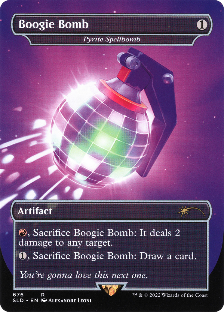 Boogie Bomb - Pyrite Spellbomb (SLD-676) (Borderless) [Secret Lair Drop]