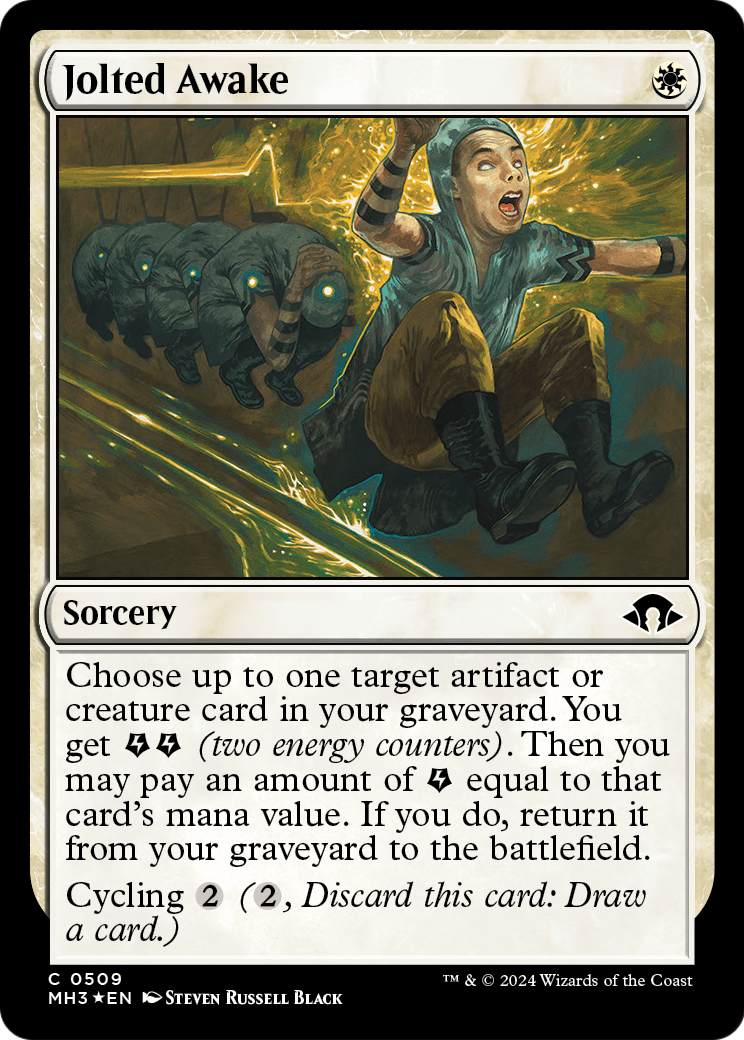 Jolted Awake (Ripple Foil) (MH3-509) [Modern Horizons 3] Foil