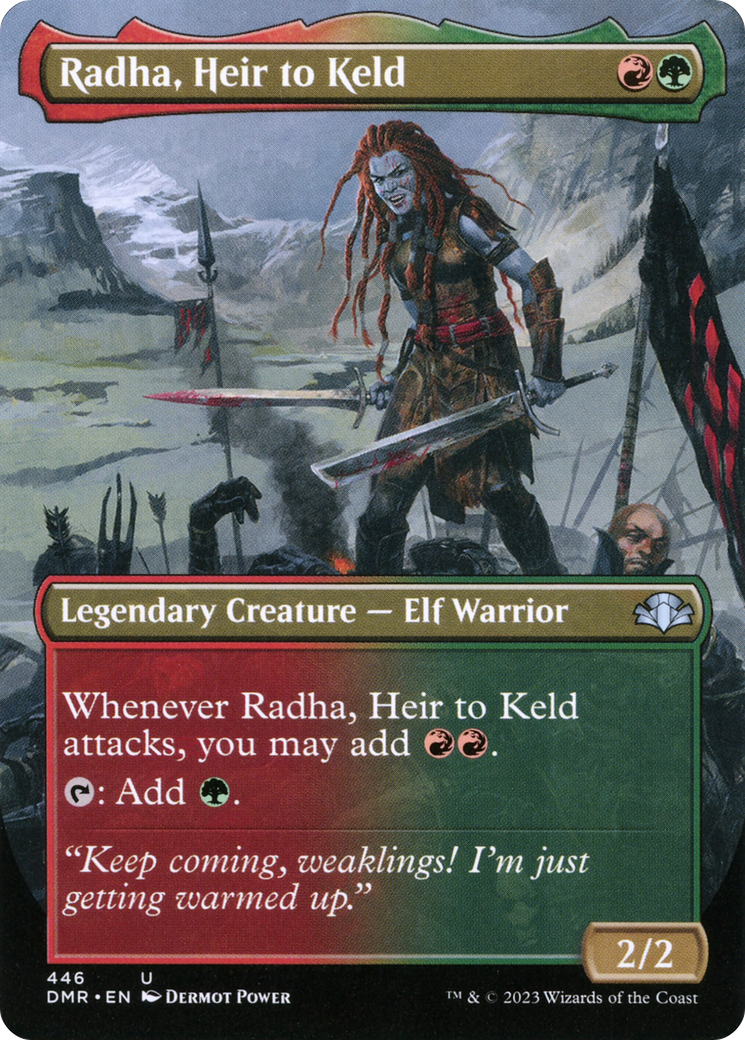 Radha, Heir to Keld (DMR-446) [Dominaria Remastered] (Borderless) Foil