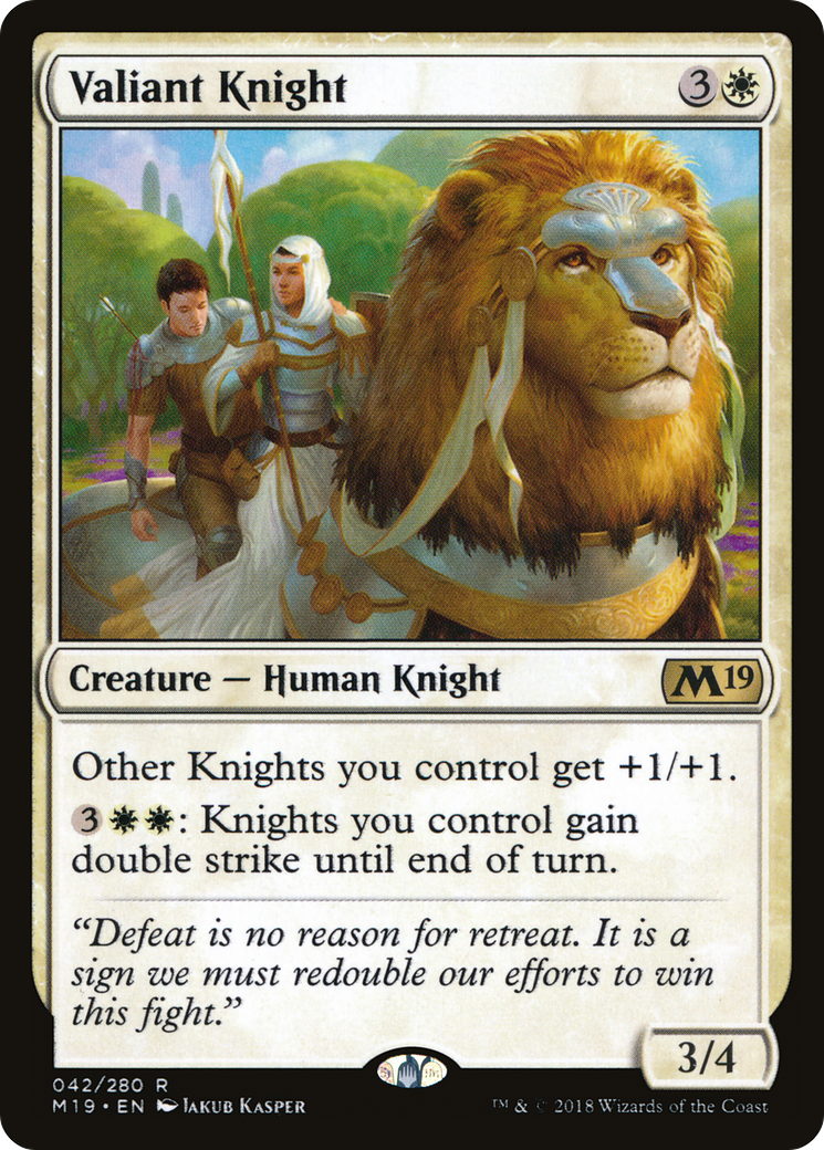 Valiant Knight (M19-042) [Core Set 2019]