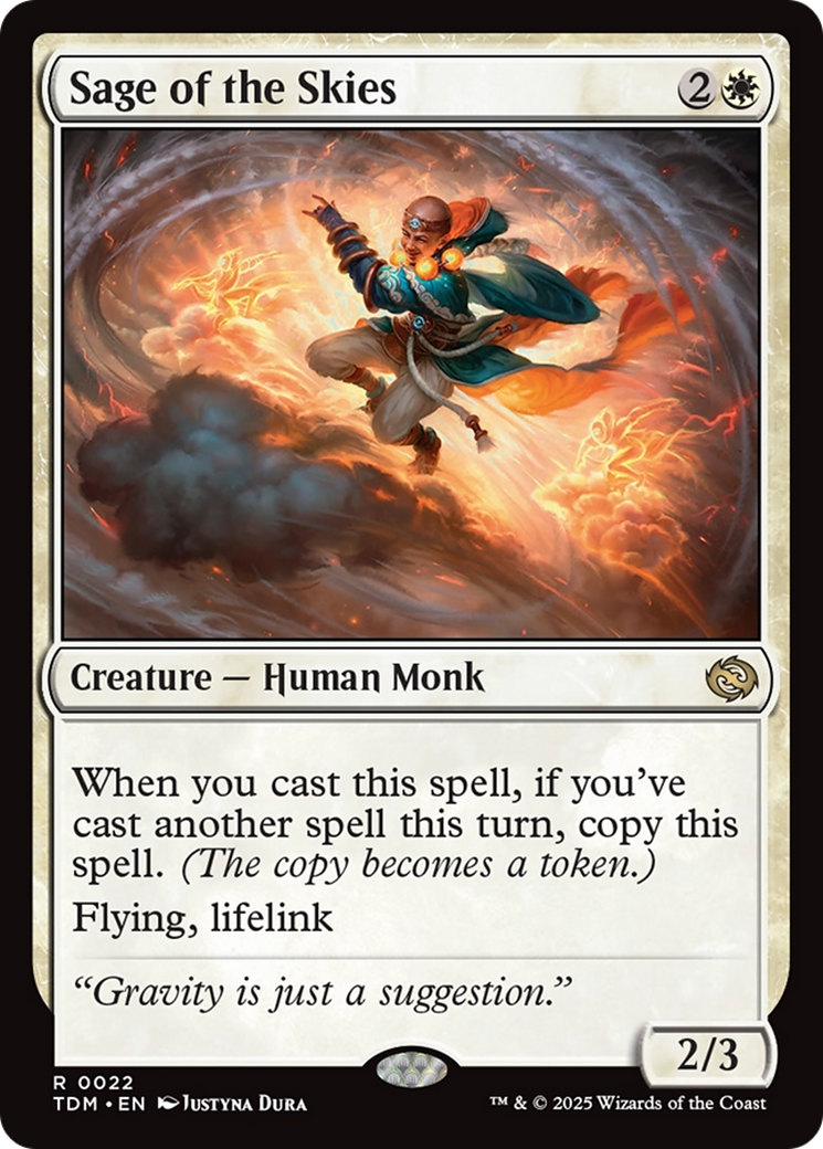 Sage of the Skies (TDM-022) [Tarkir: Dragonstorm] Foil