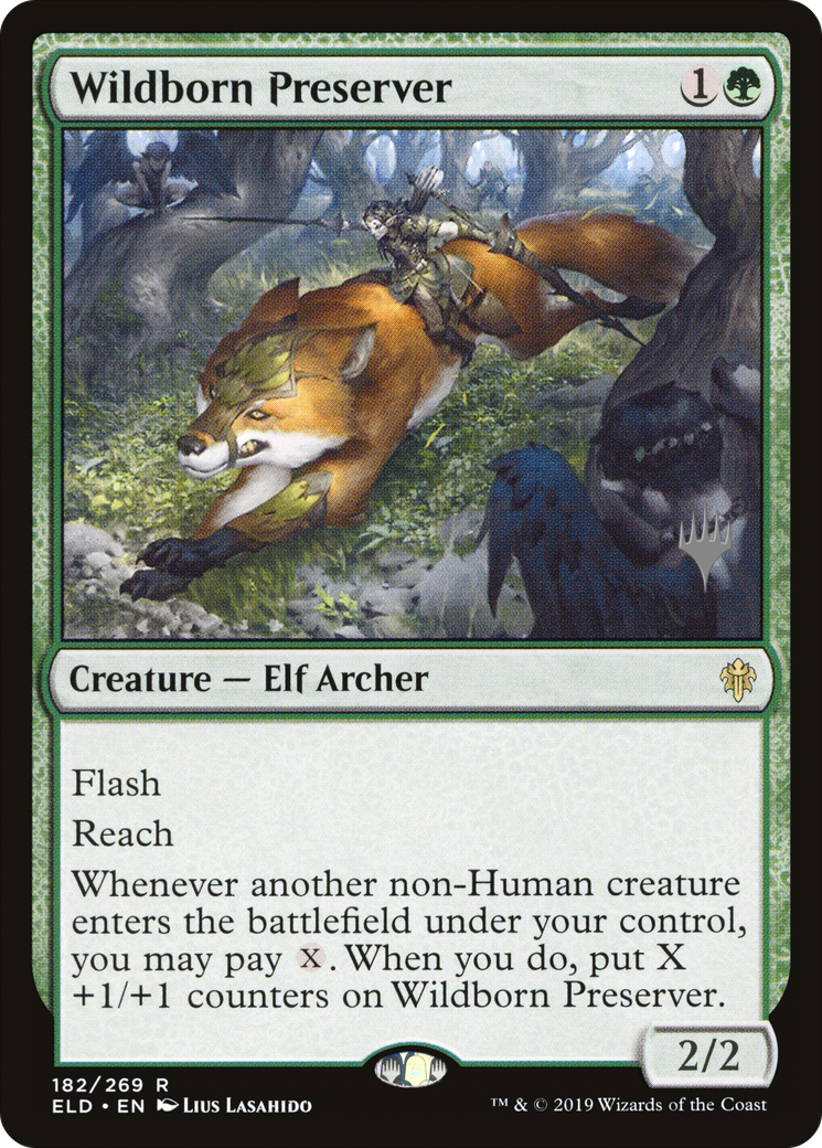 Wildborn Preserver (PPELD-182P) [Throne of Eldraine Promos] Foil