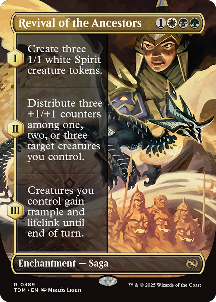 Revival of the Ancestors (TDM-389) [Tarkir: Dragonstorm]: (enchantment) (Borderless)