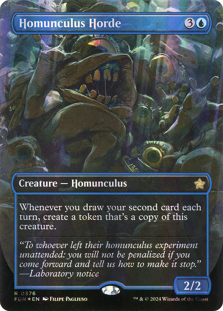 Homunculus Horde (FDN-376) [Foundations] (Borderless) Foil