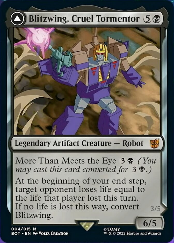 Blitzwing, Cruel Tormentor // Blitzwing, Adaptive Assailant (BOT-004) [Transformers]: (convertdfc) Foil