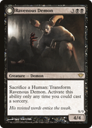 Ravenous Demon // Archdemon of Greed (DKA-071) [Dark Ascension]: (Double Faced Transform) Foil