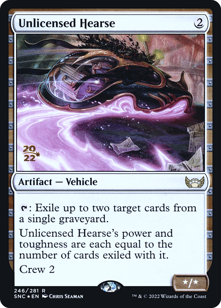 Unlicensed Hearse (PRE-246) [Streets of New Capenna Promos] Foil