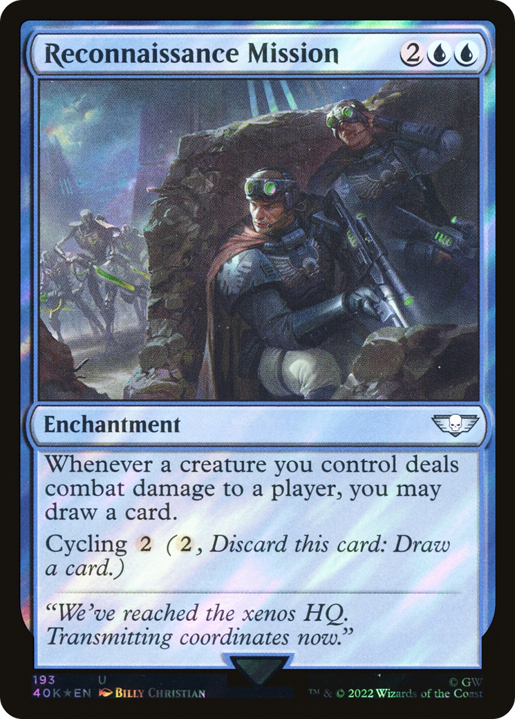 Reconnaissance Mission (Surge Foil) (40K-193) [Warhammer 40,000 Commander] Foil