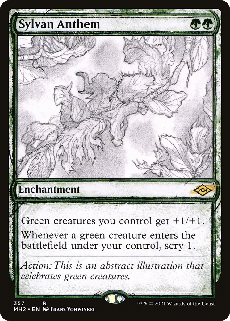 Sylvan Anthem (MH2-357) (Showcase) [Modern Horizons 2]