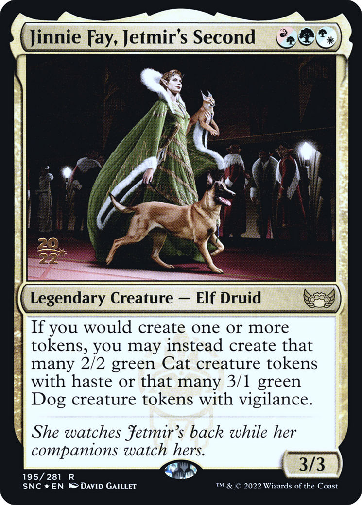Jinnie Fay, Jetmir's Second (PRE-195S) [Streets of New Capenna Promos] Foil