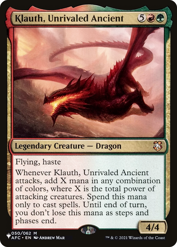 Klauth, Unrivaled Ancient (LIST-AFC-50) [The List]