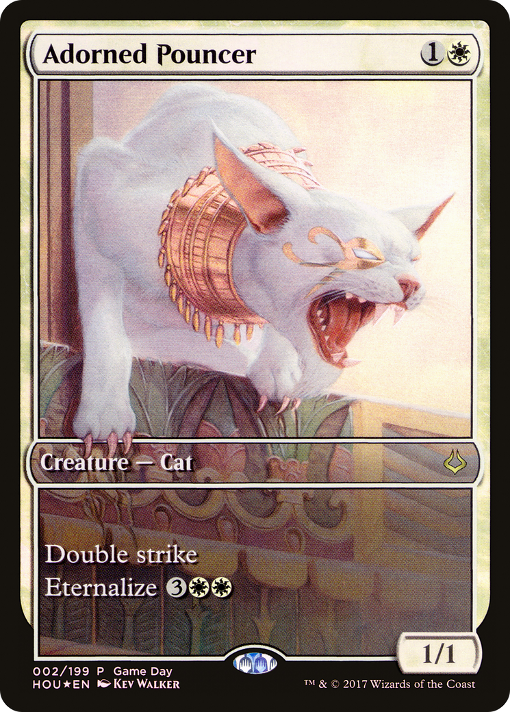 Adorned Pouncer (GAME-002) [Hour of Devastation Promos] Foil