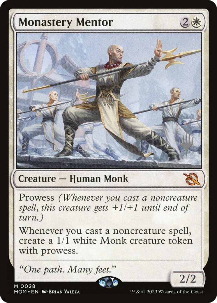 Monastery Mentor (PPMOM-28P) [March of the Machine Promos]