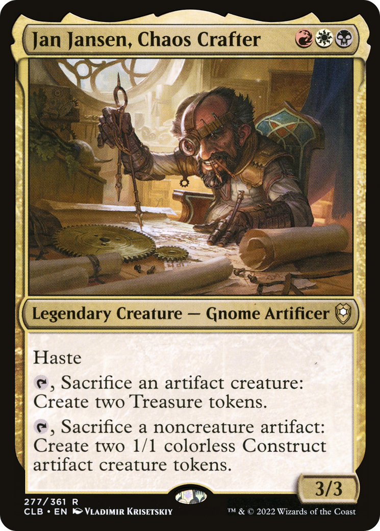 Jan Jansen, Chaos Crafter (CLB-277) [Commander Legends: Battle for Baldur's Gate] Foil