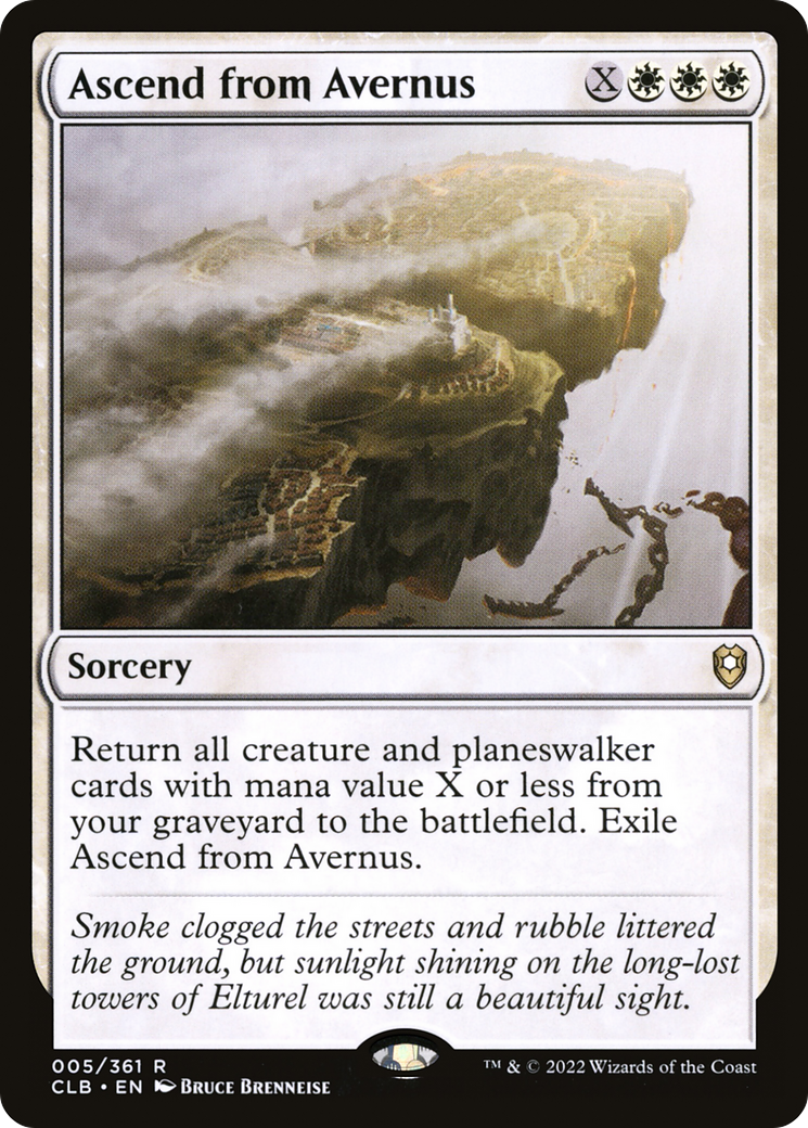 Ascend from Avernus (CLB-005) [Commander Legends: Battle for Baldur's Gate] Foil