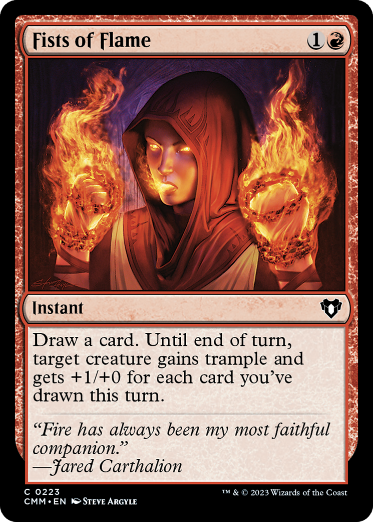 Fists of Flame (CMM-223) [Commander Masters] Foil