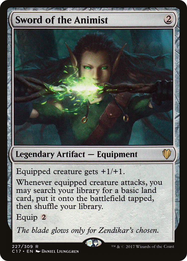 Sword of the Animist (C17-227) [Commander 2017]