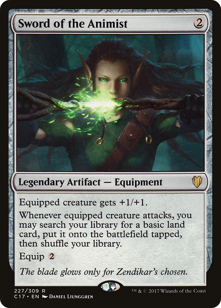 Sword of the Animist (C17-227) [Commander 2017]