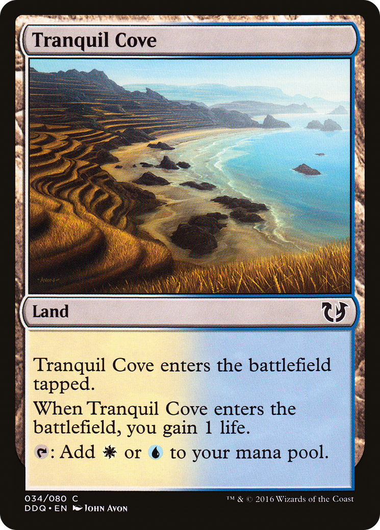 Tranquil Cove (DDQ-034) [Duel Decks: Blessed vs. Cursed]