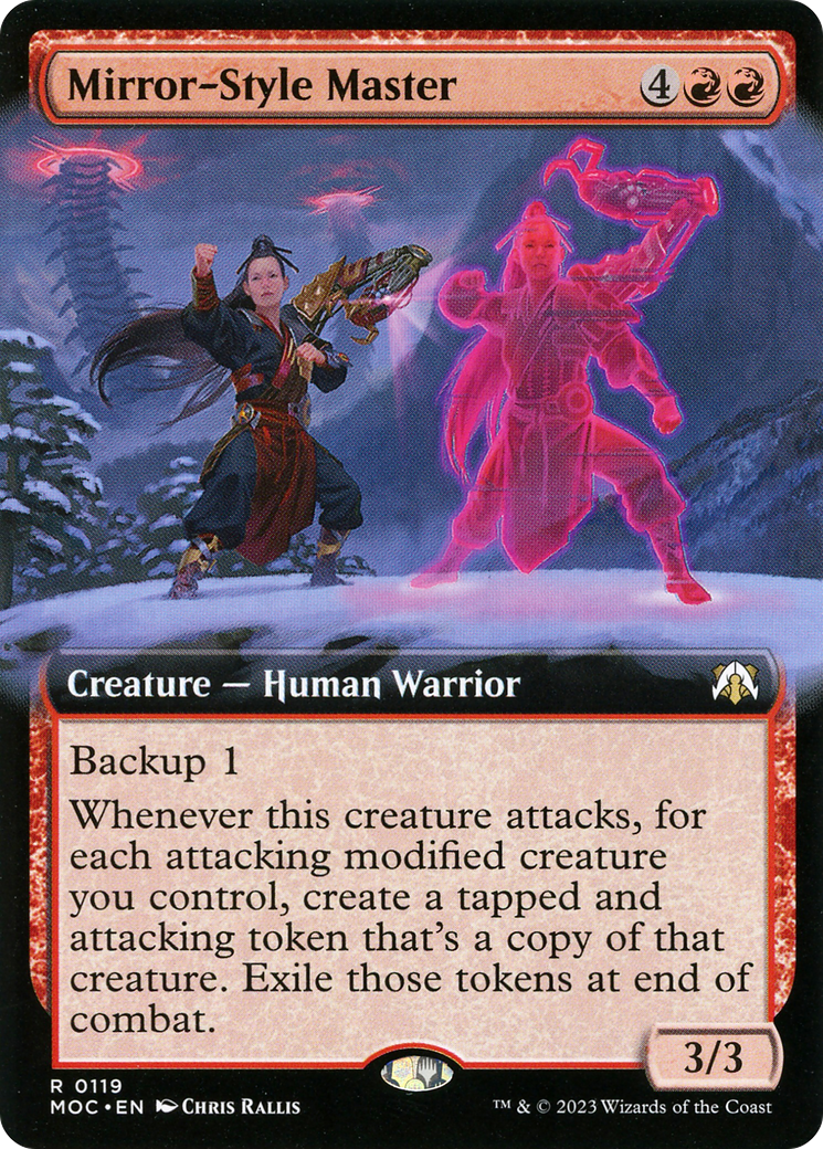 Mirror-Style Master (MOC-119) [March of the Machine Commander]: (Extended Art) Foil