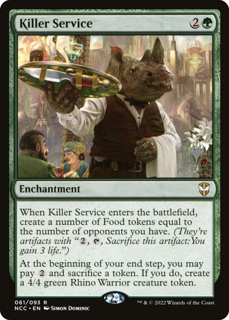 Killer Service (PPSNC-061) [Promo Pack: New Capenna Commander Promos] Foil