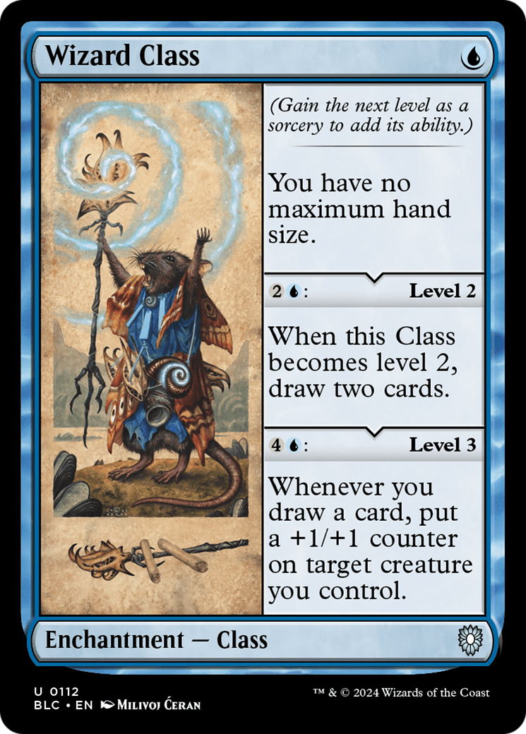 Wizard Class (BLC-112) [Bloomburrow Commander]