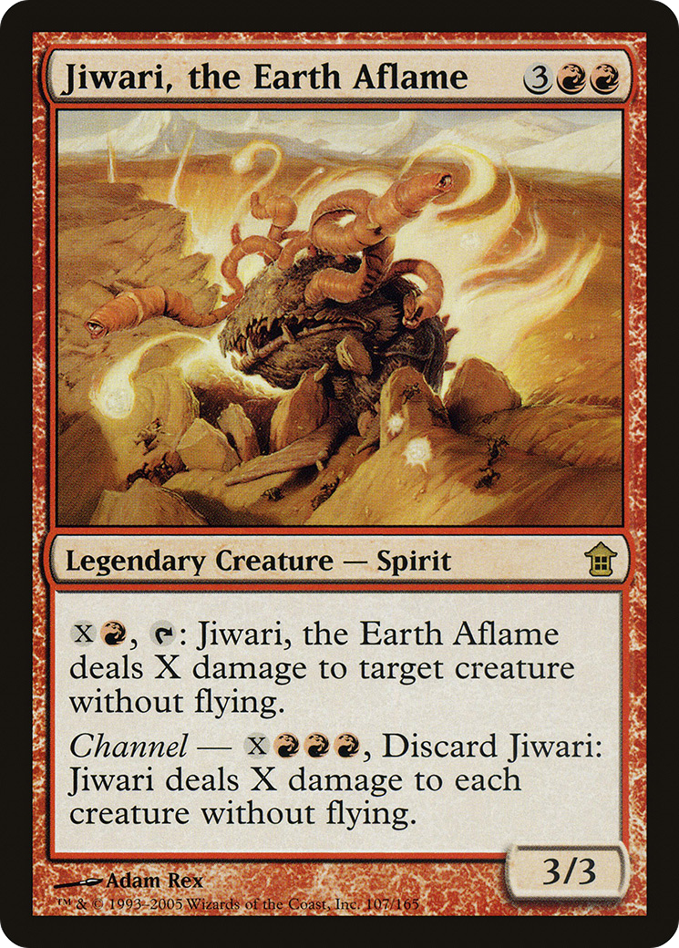 Jiwari, the Earth Aflame (SOK-107) [Saviors of Kamigawa]