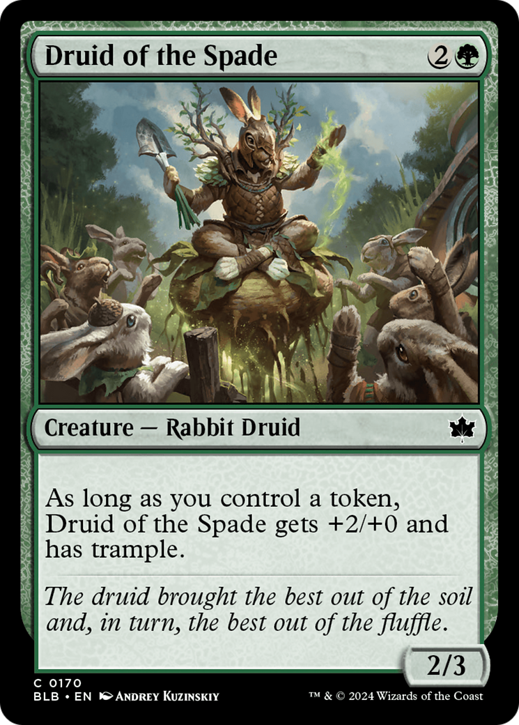 Druid of the Spade (BLB-170) [Bloomburrow] Foil