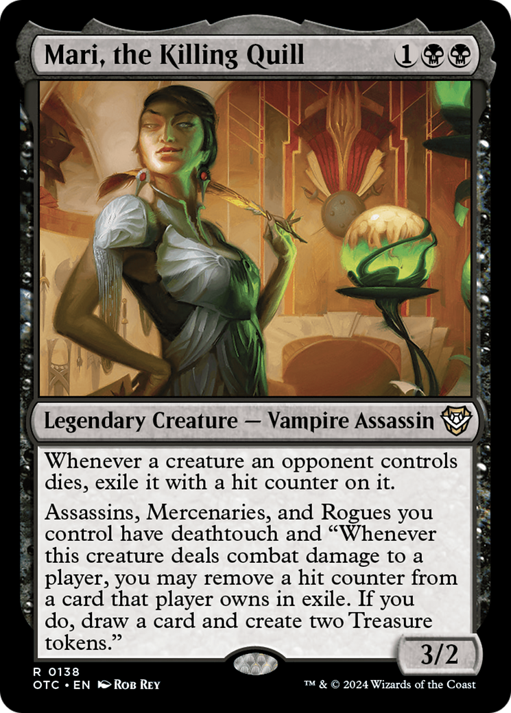 Mari, the Killing Quill (OTC-138) [Outlaws of Thunder Junction Commander]