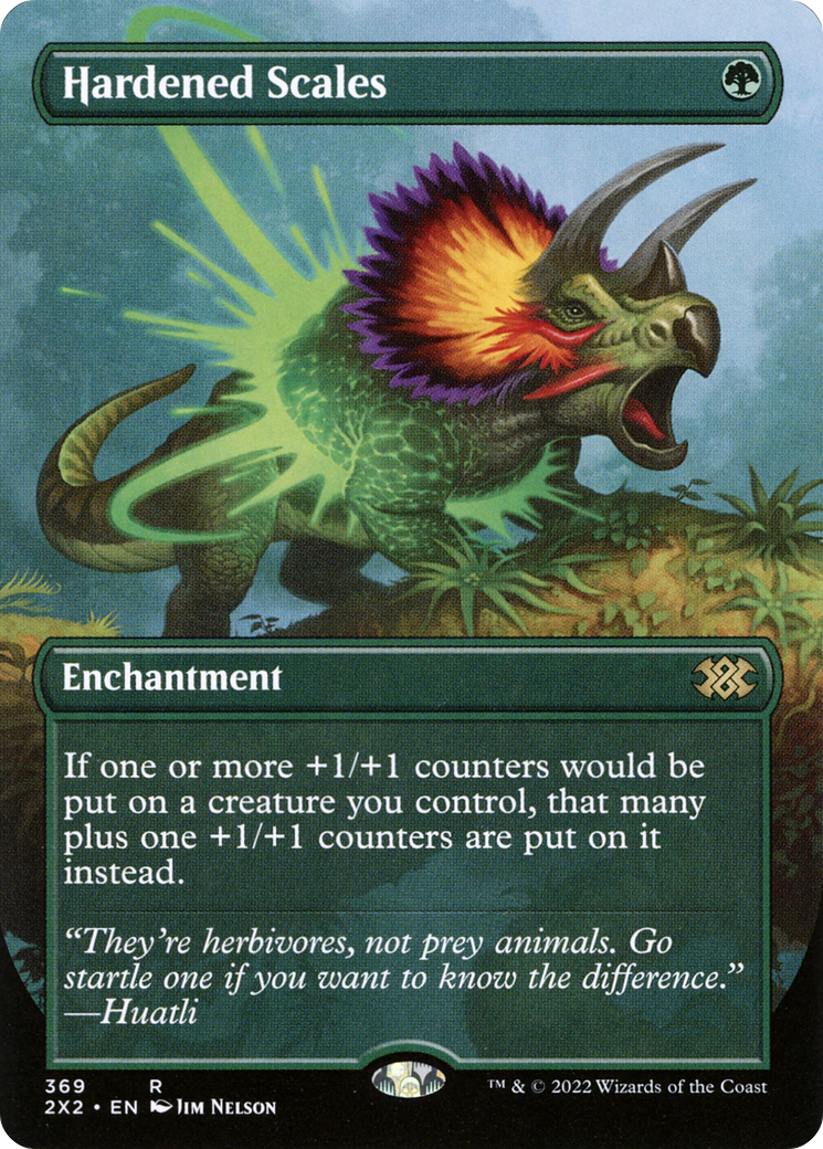 Hardened Scales (Borderless) (2X2-369) [Double Masters 2022]