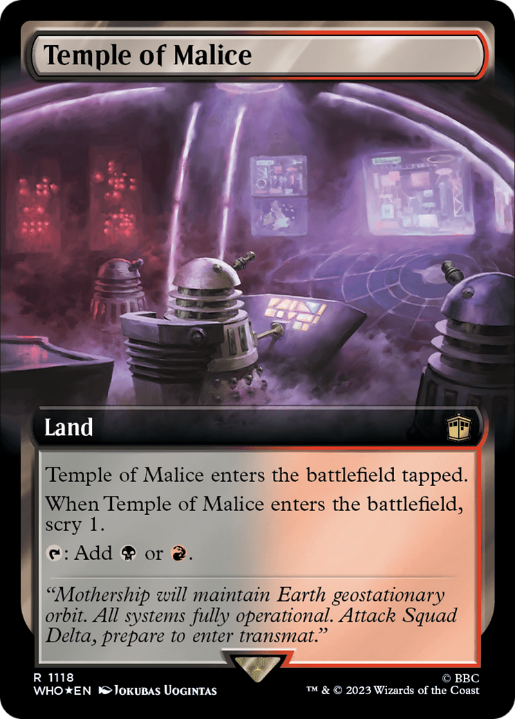 Temple of Malice (WHO-1118) [Doctor Who]: (Extended Art) Foil