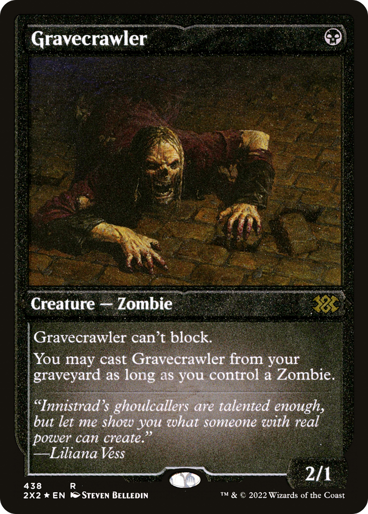 Gravecrawler (Foil Etched) (2X2-438) [Double Masters 2022] Foil