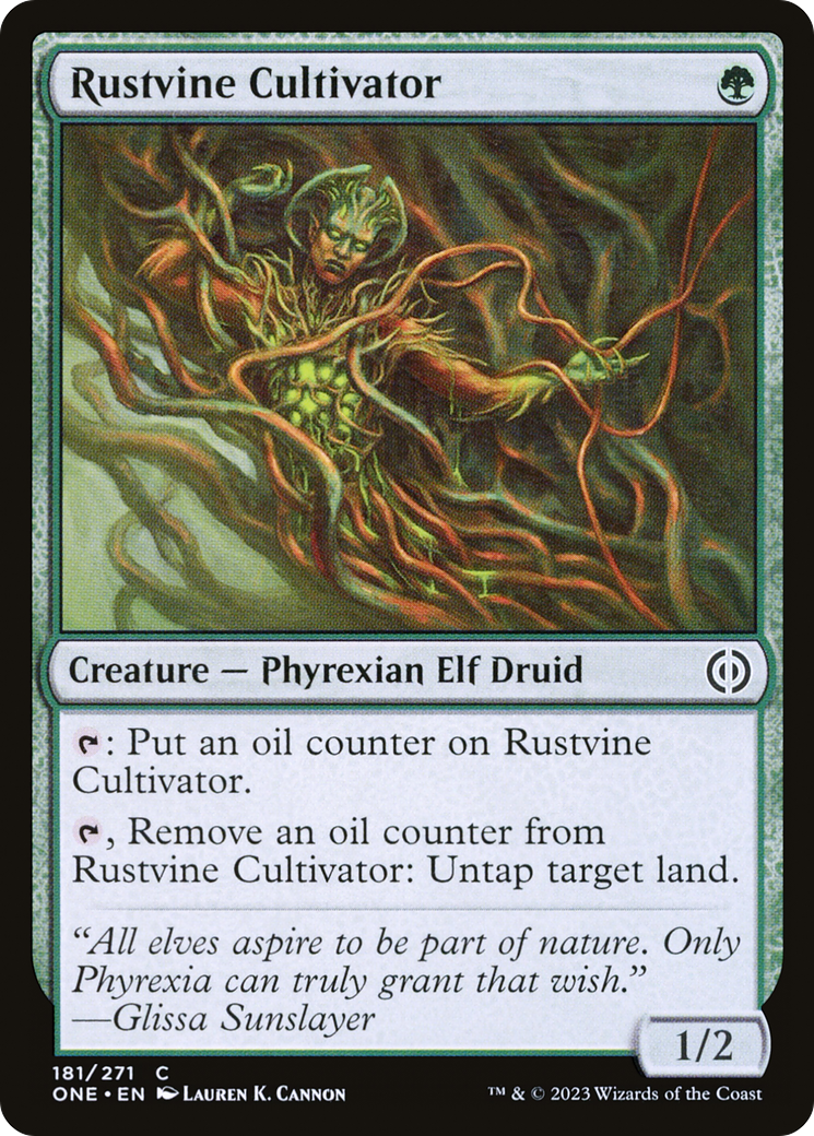 Rustvine Cultivator (ONE-181) [Phyrexia: All Will Be One] Foil