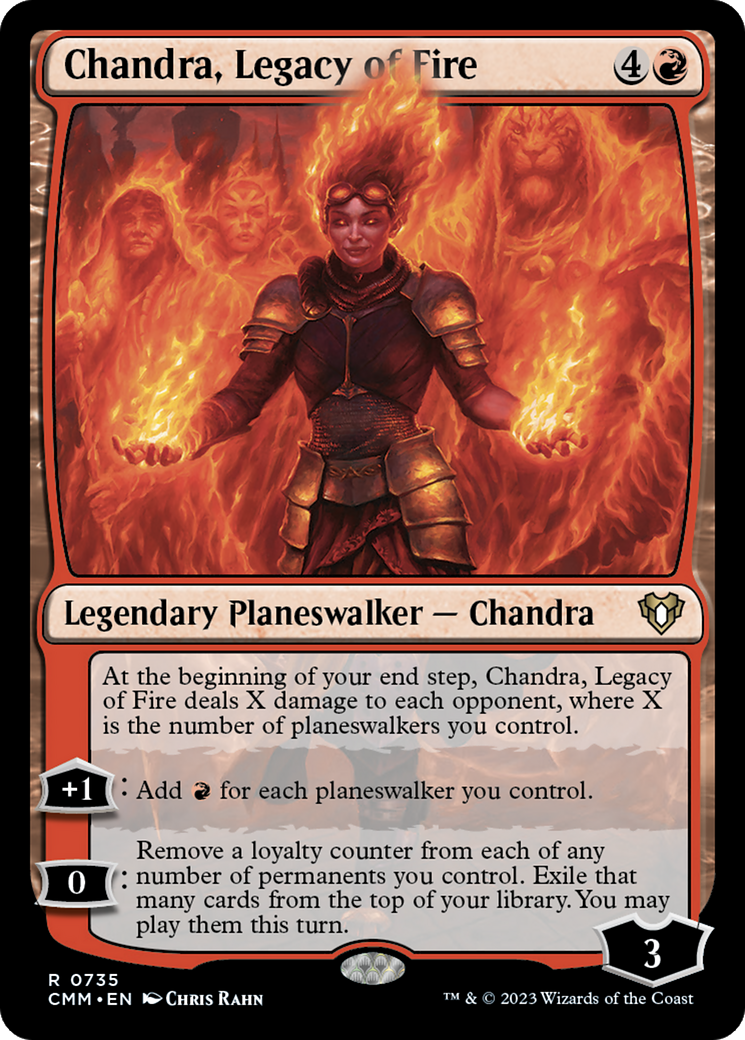 Chandra, Legacy of Fire (CMM-735) [Commander Masters]