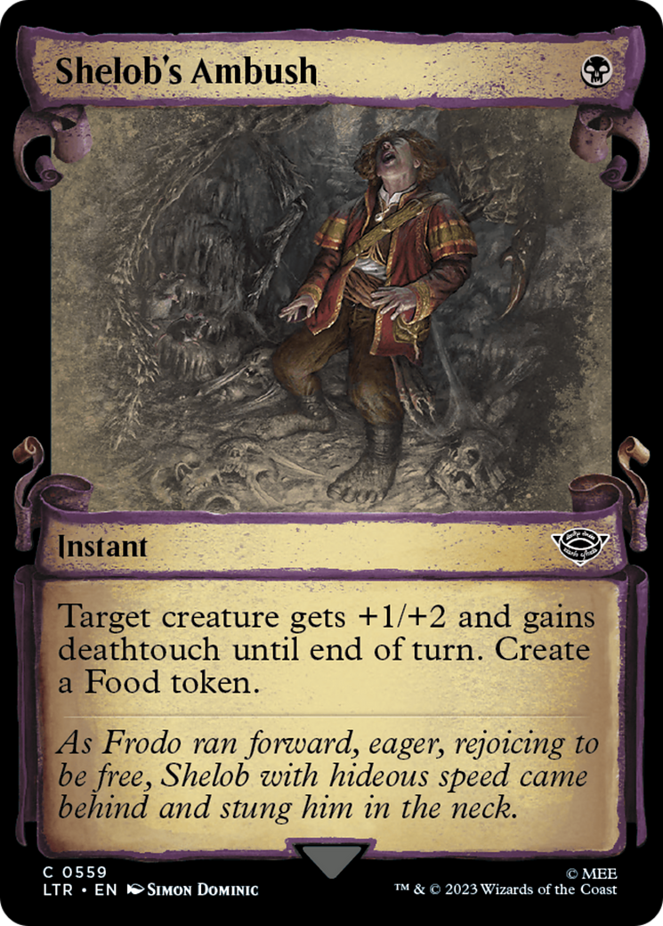Shelob's Ambush (LTR-559) [The Lord of the Rings: Tales of Middle-earth]: (Showcase) Foil