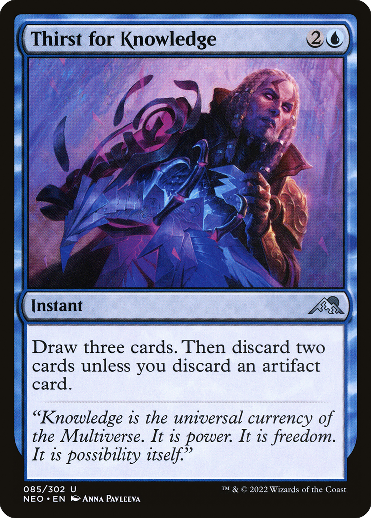 Thirst for Knowledge (NEO-085) [Kamigawa: Neon Dynasty]