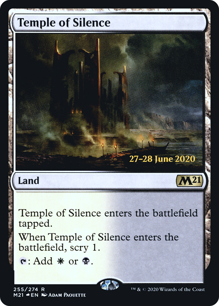 Temple of Silence (M21) (PRE-255S) [Core Set 2021 Promos] Foil