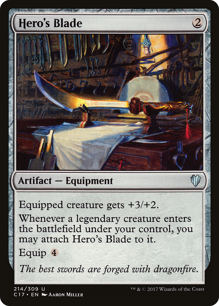 Hero's Blade (C17-214) [Commander 2017]